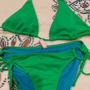 Victoria Secret Neon Green Bikini